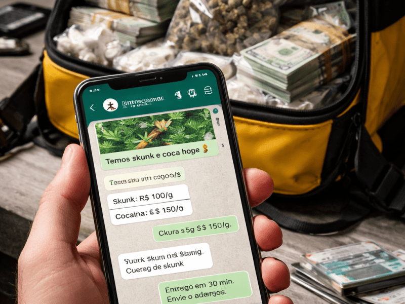 Tráfico de drogas por WhatsApp com serviço de&nbsp;delivery